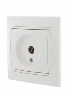 Розетка оконечная TV СП Mira бел./бел. LEZARD 701-0202-130