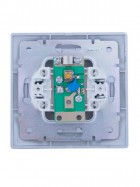 Розетка оконечная TV СП Mira сер. метал. LEZARD 701-1010-130