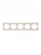 Рамка 5-м Mira горизонт. крем. LEZARD 701-0300-150