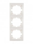 Рамка 3-м Mira вертикал. бел. LEZARD 701-0200-153