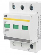 Ограничитель перенапряжения ОПС1-C 3P IEK MOP20-3-C