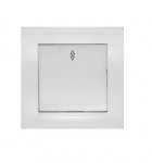 Переключатель проходной 1-кл. СП Бриллиант 10А IP20 бел. UNIVersal 7947373