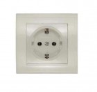 Розетка 1-м СП Бриллиант 16А IP20 с заземл. сл. кость UNIVersal 7948844