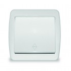 Переключатель проходной 1-кл. ОП Клио 10А IP44 бел. UNIVersal К2230