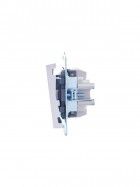 Выключатель 2-кл. СП Vesna механизм бел. LEZARD 742-0288-101