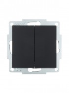 Выключатель 2-кл. СП Vesna механизм черн. бархат LEZARD 742-4288-101