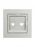 Рамка 1-местн. горизонт. VESNA платина LEZARD 742-3500-146