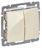 Механизм выключателя 2-кл. СП Valena 10А IP31 сл. кость Leg 774305