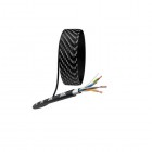 Кабель витая пара F/UTP кат.5e 4х2х24AWG solid CU PE OUTDOOR черн. 305м (м) Эра Б0044689