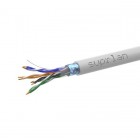 Кабель витая пара F/UTP кат.5E 4х2х24AWG solid CU PVC Standard сер. (м) SUPRLAN 01-1031-1