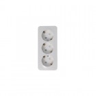 Розетка 3-м ОП Blanca 16А IP20 250В с заземл. защ. шторки с изолир. пластиной бел. SE BLNRA011311