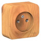 Розетка 1-м ОП Blanca 16А IP20 250В без заземл. без защ. шторок с изолир. пластиной ясень SE BLNRA000115