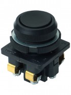 Выключатель кнопочный КЕ-011 У3 исп.2 1з+1р цилиндр IP40 10А 660В черн. Электротехник ET502424
