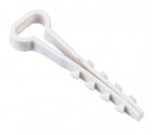 Дюбель-хомут 5х10мм для плоского кабеля нейлон бел. (уп.100шт) IEK UDH14-05-10-100-K01