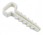 Дюбель-хомут 6х14мм для плоского кабеля нейлон бел. (уп.100шт) IEK UDH14-06-14-100-K01