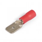 Разъем плоский РПИ-П 1.5-(6.3) красн. КВТ 49614