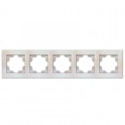 Рамка 5-м Афина универс. жемчуг Universal A1042-OBr