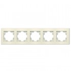 Рамка 5-м Афина универс. сл. кость (ivory) Universal A1042-I