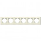 Рамка 6-м Афина универс. сл. кость (ivory) Universal A1043-I