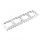 Рамка 4-м СП Севиль горизонт. бел. UNIVersal С0046