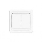 Выключатель 2-кл. СП Валери 10А IP20 бел. UNIVersal В0023