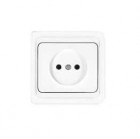 Розетка 1-м СП Валери 16А IP20 без заземл. бел. UNIVersal В0022