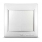 Выключатель 2-кл. СП Севиль 10А IP20 бел. UNIVersal С0023
