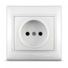 Розетка 1-м СП Севиль 16А IP20 без заземл. бел. UNIVersal С0022