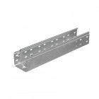 Лоток листовой перфорированный 100х80 L3000 сталь 0.7мм 