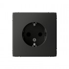 Розетка ArtGallery 16А с заземл. защ. шторки механизм базальт SE GAL001445