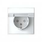 Розетка ArtGallery 16А IP20 с заземл. защ. шторки с крышкой механизм бел. SE GAL000146