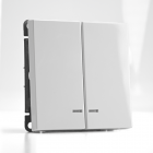 Выключатель 2-кл. ArtGallery (сх. 5а) 10AX с подсветкой механизм бел. SE GAL000153