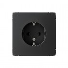Розетка ArtGallery 16А с заземл. механизм карбон SE GAL001043