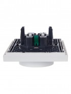 Розетка 2-м СП FORTE&PIANO FP224 16А с заземл. без защ. шторок безвинт. крепл. бел. IEK FP-R21-16-1-K01