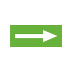 Этикетка самоклеящаяся стрелка без текста INFO-SSA-114 ЭРА Б0052435