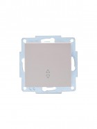 Переключатель проходной 1-кл. СП Vesna механизм крем. LEZARD 742-0388-105
