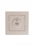 Розетка компьютерная 1-м СП Vesna механизм крем. LEZARD 742-0388-139