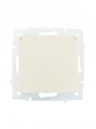 Розетка 1-м СП Vesna с заземл. с крышкой ПБТ механизм кремов. LEZARD 742-0388-123B