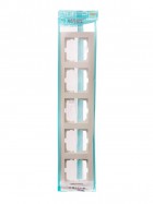 Рамка 5-местн. горизонт. VESNA кремов. LEZARD 742-0300-150