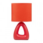 Светильник настольный JH2-01-og E14 IP20 170х100х300мм керамика; ткань; PVC-пластик оранж. JazzWay 5062290