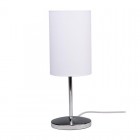 Светильник настольный JH3-01-wh E14 IP20 110х110х310мм метал.; ткань; PVC-пластик бел. JazzWay 5062344