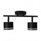 Светильник PCL-0702 max 20Вт (каждая лампа) 2xGX53 IP20 230В BL настен./потолочн. декор. под лампу JazzWay 5066809