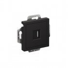 Розетка HDMI AtlasDesign механизм карбон SE ATN001080