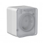 Розетка 1-м ОП AtlasDesign PROFI 16А IP54 250В заземл. защ. шторки сер. SE ATN543045