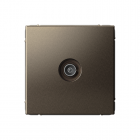 Розетка телевизионная оконечная TV ArtGallery 1дБ механизм мокко SE GAL000691