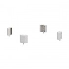 Комплект угловых элементов цоколя В =100мм (уп.4шт) AleSta EKF AleSta-BS10