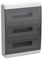 Корпус ЩРН-П-54 TEKFOR IP41 черн. прозр. дверь пластик. IEK TF5-KP12-N-54-41-K01-K03