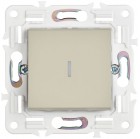 Выключатель 1-кл. SKANDY 10А SK-V07B с индикацией беж. IEK SK-V10-1-10-K10