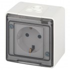 Розетка Эксперт 11-2501-01 2P+E IP55 16А-250В ОУ бел. Эра Б0063294