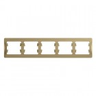 Рамка 5-м Glossa горизонт. титан SE GSL000405